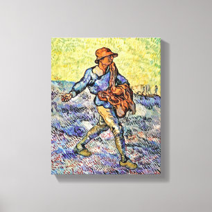 Vincent Van Gogh - El sembrador - Pintura de arte 