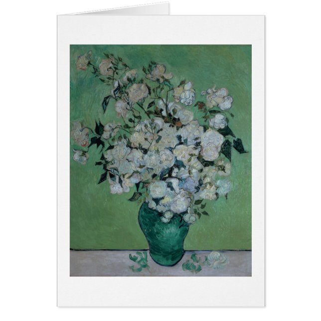 Vincent van Gogh el | un florero de rosas, 1890 (Frente)