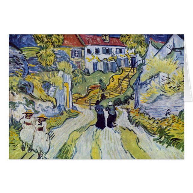 Vincent van Gogh - escalera en Auvers (Anverso (Horizontal))