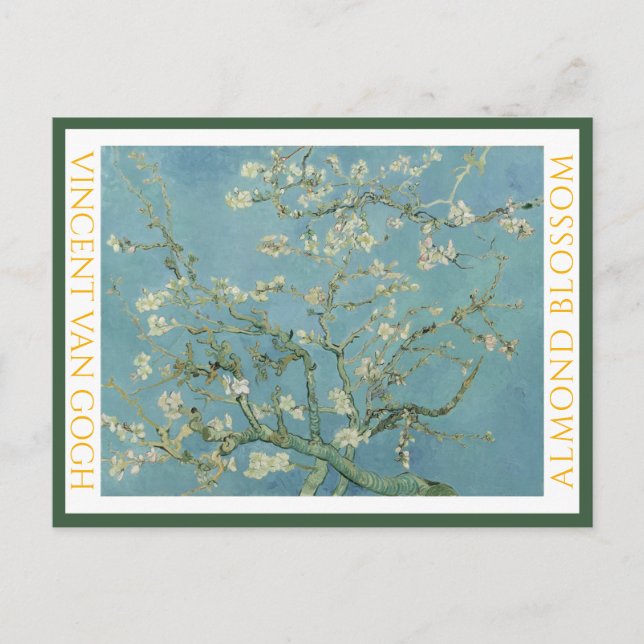 VINCENT VAN GOGH ... FLOR DE ALMENDRO ... Tarjeta  (Anverso)