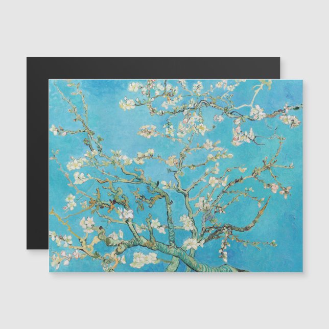 Vincent van Gogh - Flor de Almendro Tarjeta Magnét (Anverso/Reverso)