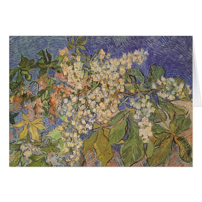 Vincent van Gogh - Florecientes ramas de castaño (Anverso (Horizontal))