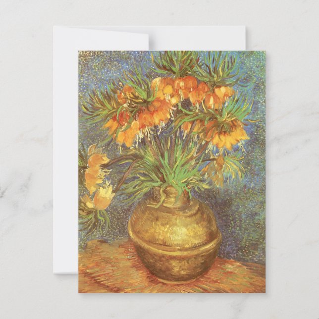 Vincent van Gogh - Fritillarias en un jarrón de co (Anverso)