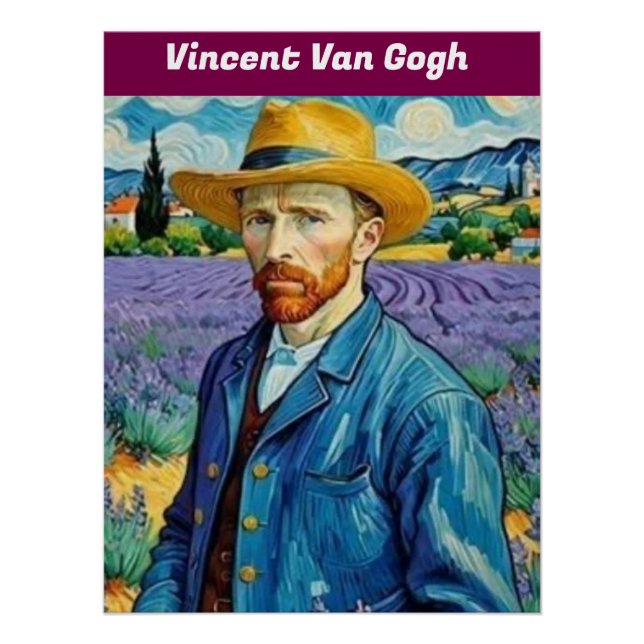 Vincent Van Gogh Glossy Poster (Anverso)