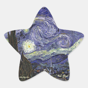 VINCENT VAN GOGH HOLIDAY PEGATINAS - NOCHE STARRRY