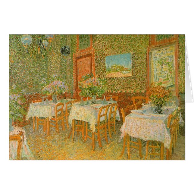 Vincent van Gogh - Interior de un restaurante (Anverso (Horizontal))