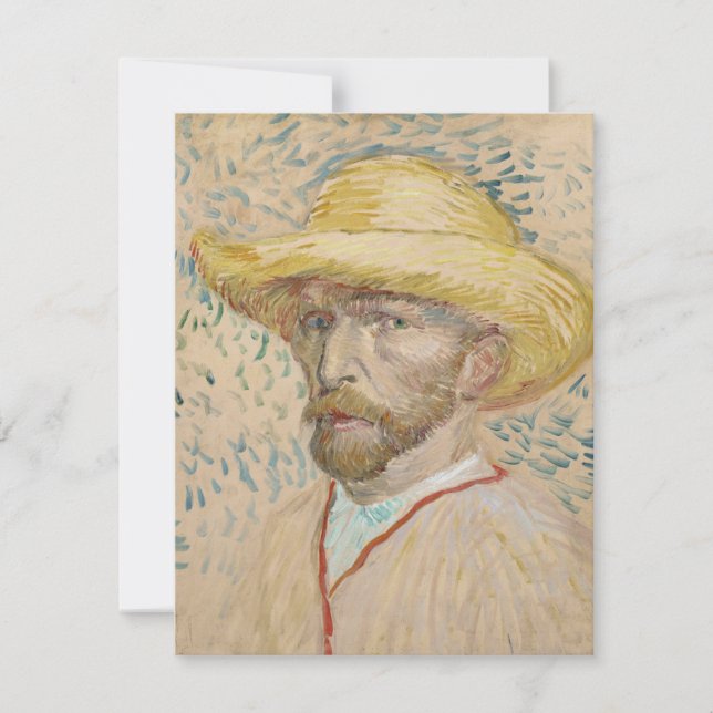 Vincent van Gogh, invitación a autorretrato (Anverso)