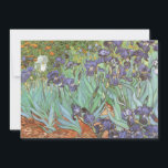 Vincent van Gogh - Irises<br><div class="desc">Irises (1889) de Van Gogh es una pintura vintage post impresionsionismo de arte fino de naturaleza floral. Un grupo de iris morados con barba y una sola flor blanca de iris que crece en un jardín. Fue una de sus primeras pinturas cuando estuvo en el asilo en Saint-Remy-de-Provence. En 1987...</div>