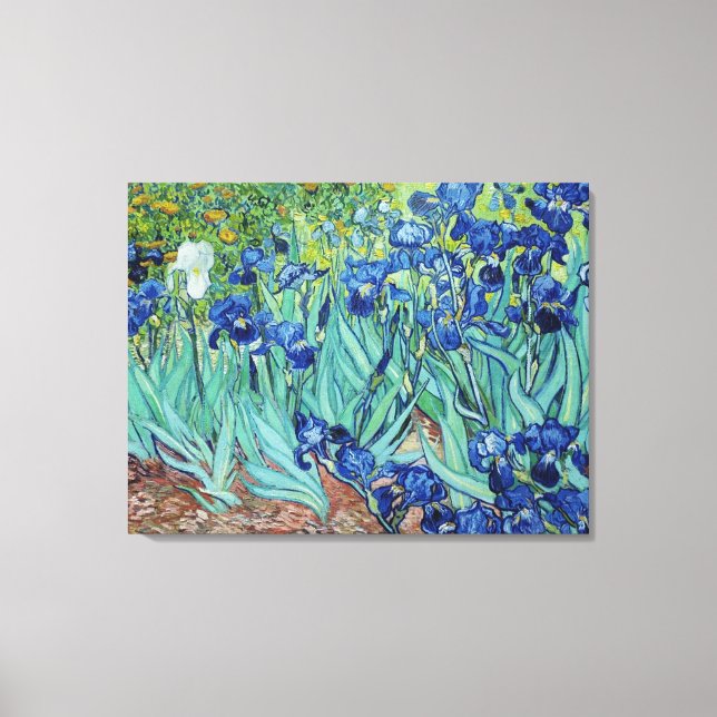 Vincent van Gogh, Irises. Famosa impresión vintage (Anverso)