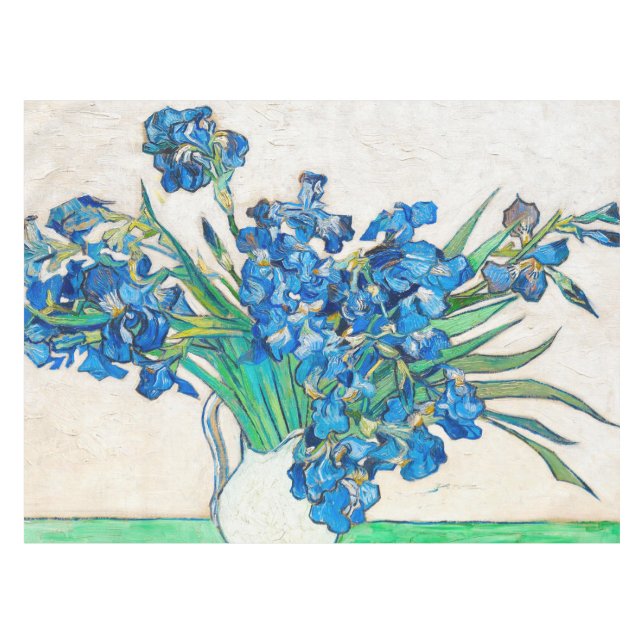 Vincent van Gogh IRISES Y el mantel de ROSAS (Frente (Horizontal))