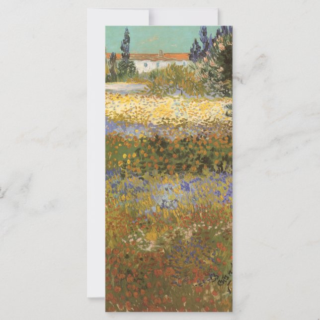 Vincent van Gogh - Jardín de flores (Anverso)