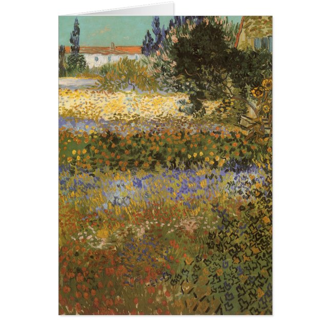 Vincent van Gogh - Jardín de flores (Frente)
