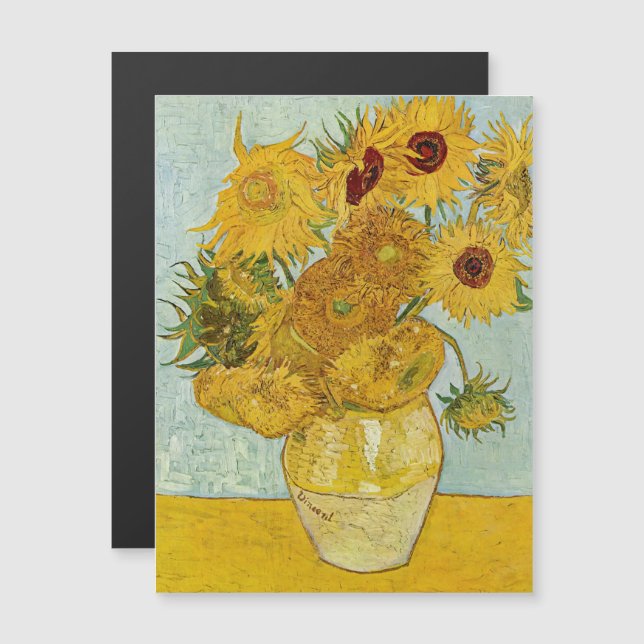 Vincent Van Gogh - Jarrón con doce girasoles (Anverso/Reverso)
