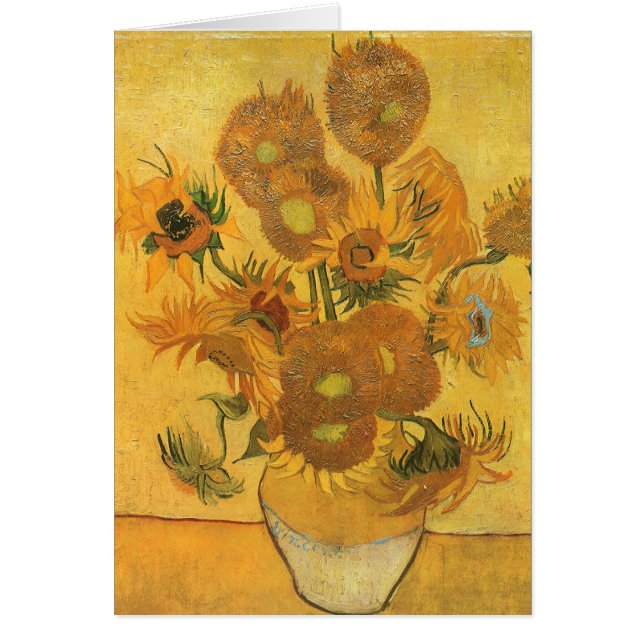 Vincent van Gogh - Jarrón con quince girasoles (Frente)