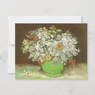 Vincent van Gogh - Jarrón con zinnias y flores