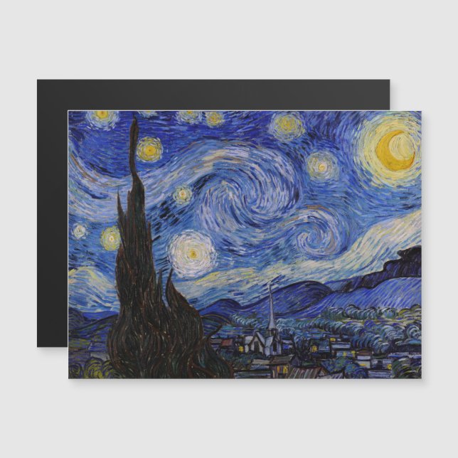 Vincent Van Gogh - La tarjeta magnética de noche e (Anverso/Reverso)