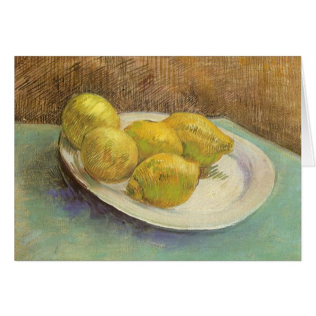 Vincent van Gogh - Lemones de la vida en una placa (Anverso (Horizontal))
