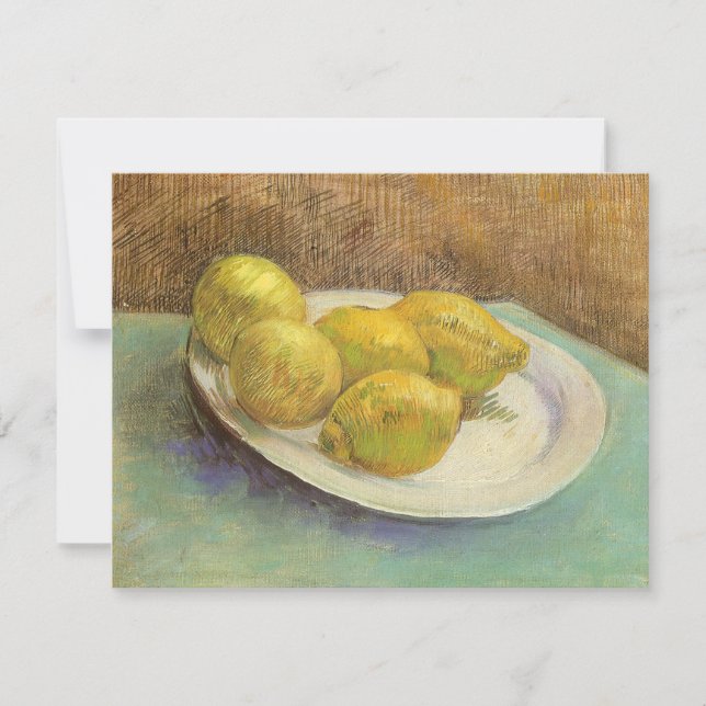Vincent van Gogh - Lemones de la vida en una placa (Anverso)