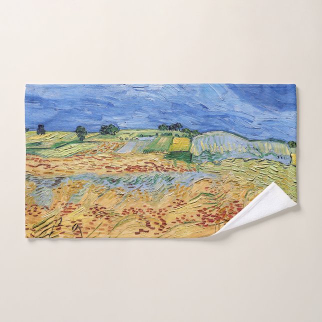 Vincent van Gogh - Los campos / Llanura en Auvers (Toalla de mano)