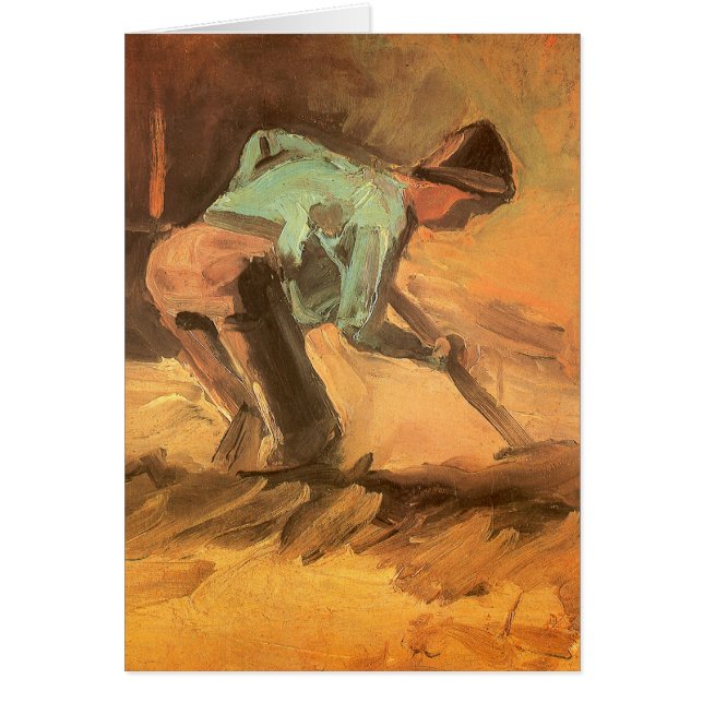 Vincent van Gogh - Man Stooping w Stick o Spade (Frente)