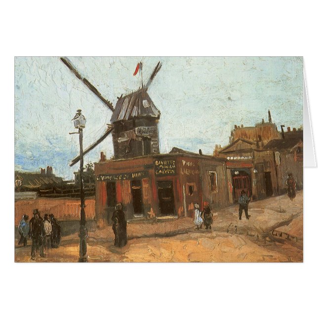 Vincent van Gogh - Moulin de la Galette, molino de (Anverso (Horizontal))