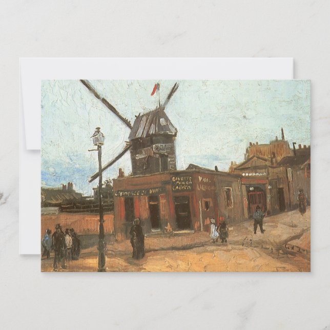 Vincent van Gogh - Moulin de la Galette, molino de (Anverso)