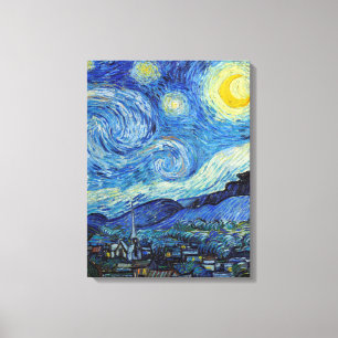 Vincent Van Gogh Noche Estrellada Arte Antiguo de