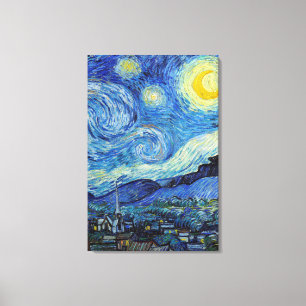 Vincent Van Gogh Noche Estrellada Arte Antiguo de 