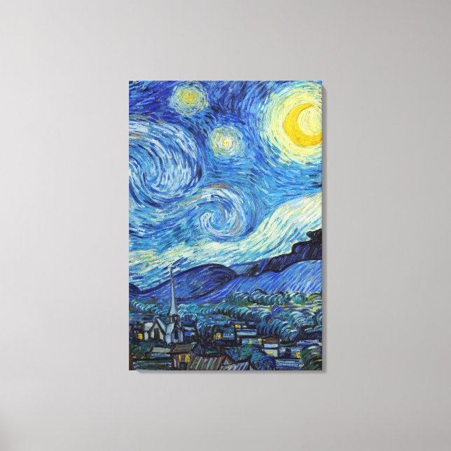 Vincent Van Gogh Noche Estrellada Arte Antiguo de  (Anverso)