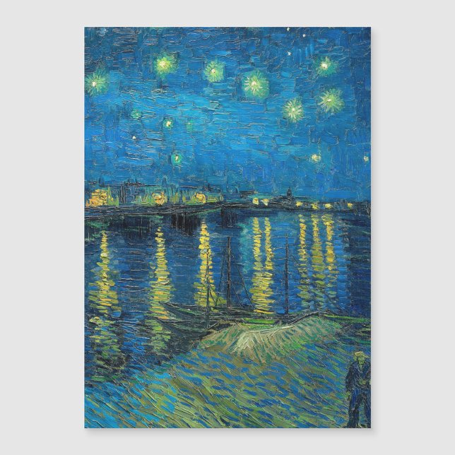 Vincent Van Gogh Noche estrellada sobre el Ródano (Anverso)