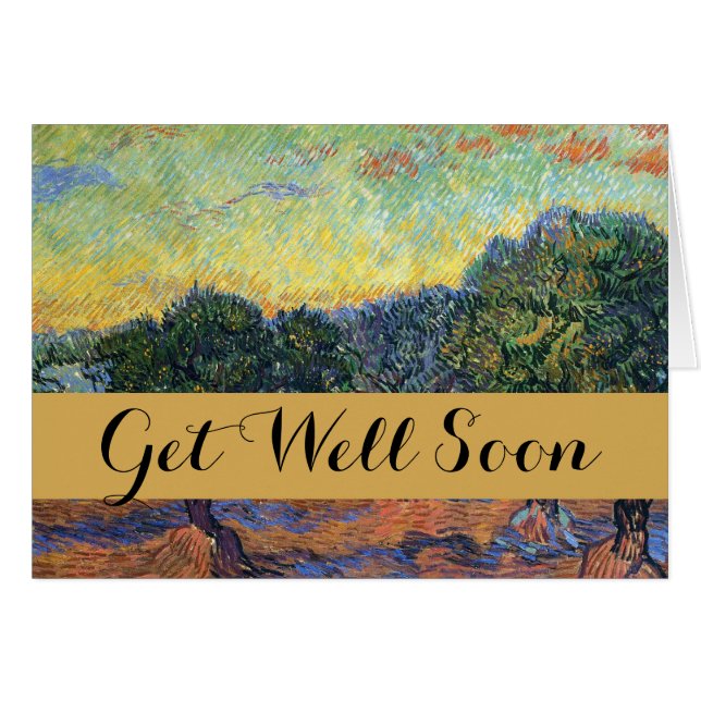 Vincent Van Gogh Olive Grove Impresionsionism Art (Anverso (Horizontal))