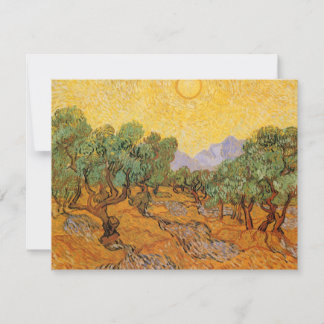 Vincent van Gogh - Olivos, cielo amarillo y sol