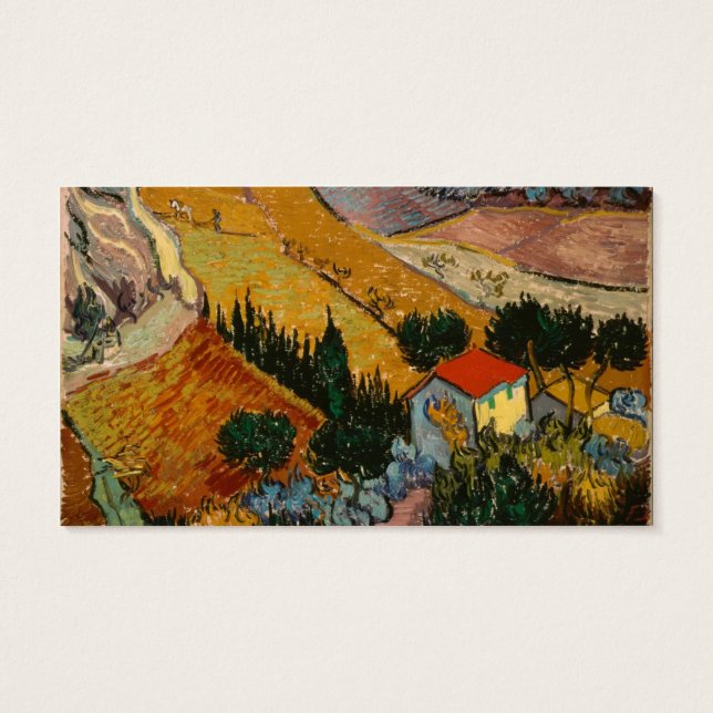 Vincent van Gogh | Paisaje con Casa y Flor (Atrás)