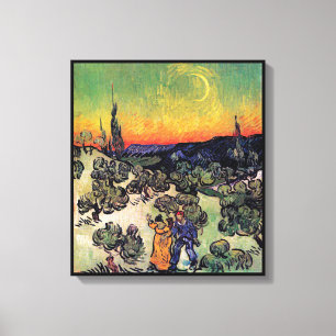 Vincent Van Gogh - Paisaje con Pareja Arte Fino