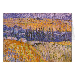 Vincent van Gogh - Paisaje en Auvers bajo la lluvi