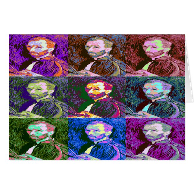 Vincent van Gogh Pop Art (Anverso (Horizontal))