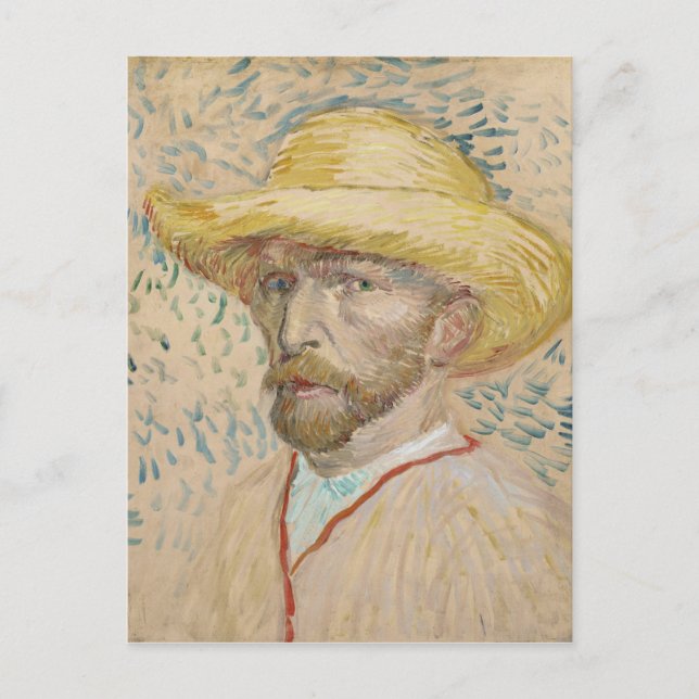 Vincent van Gogh, postal de autorretrato (Anverso)