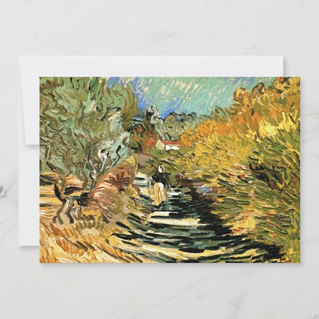 Vincent van Gogh Road en Saint-Remy, figura femeni (Anverso)