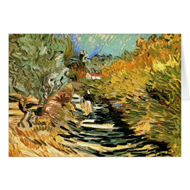 Vincent van Gogh Road en Saint-Remy, figura femeni (Anverso (Horizontal))