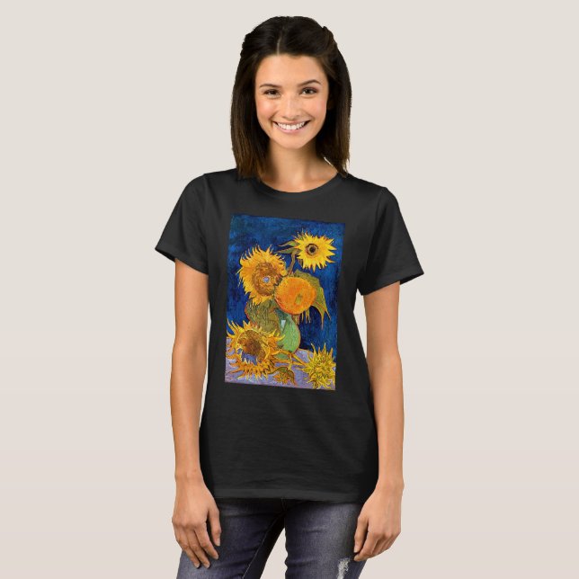 Vincent Van Gogh - Seis camisetas girasoles (Anverso completo)