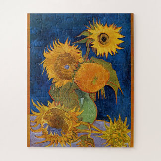 Vincent Van Gogh Six Sunflowers Rompecabezas de 18