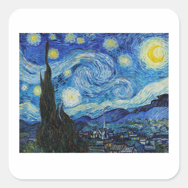 VINCENT VAN GOGH "STARRY NIGHT SELLO PARA SOBRES (Anverso)