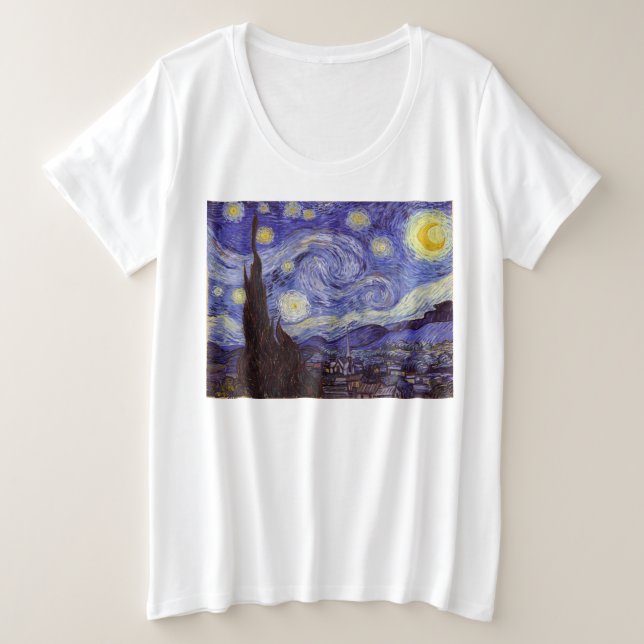 Vincent Van Gogh Starry Night Vintage Bella Artes (Anverso del diseño)