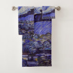 Vincent Van Gogh Starry Night Vintage Bella Artes<br><div class="desc">Vincent van Gogh Starry Night Bella Artes Painting Starry Night es un cuadro del artista holandés post-impresionista Vincent van Gogh. El cielo azul nocturno está lleno de nubes, estrellas y una luna creciente brillante. La noche estrellada es la única noche de la serie de vistas desde la ventana de su...</div>