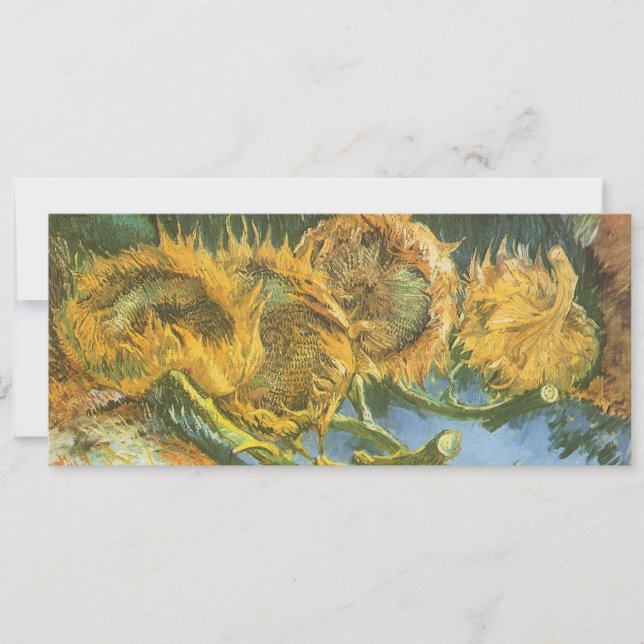 Vincent van Gogh - Still Life: Cuatro girasoles co (Anverso)