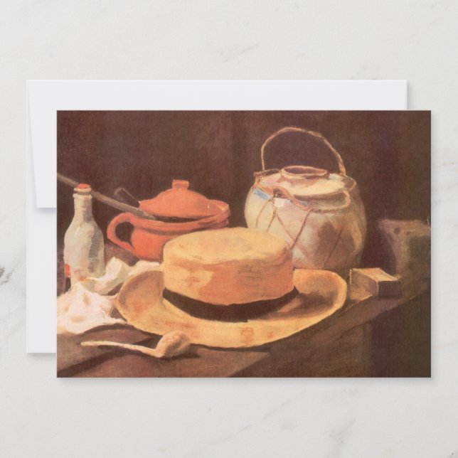 Vincent van Gogh - Still Life w Yellow Straw Gorra (Anverso)