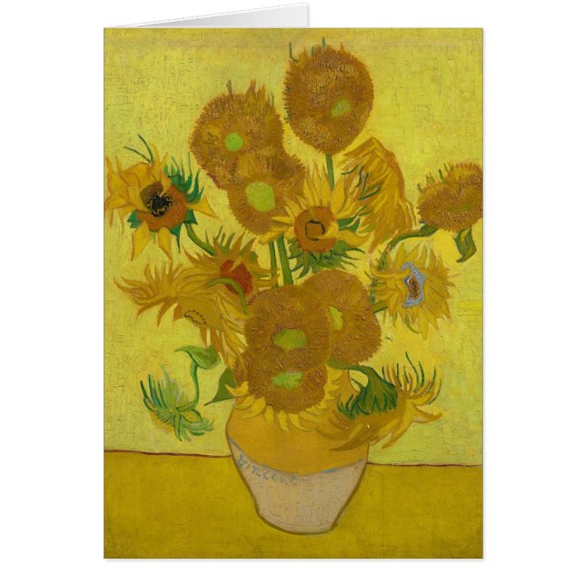 Vincent Van Gogh Sunflower - Flor de arte clásico (Frente)
