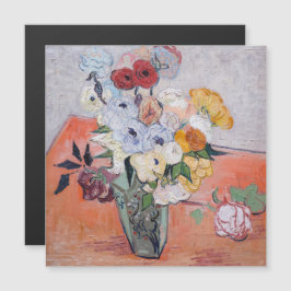 Vincent van Gogh - Tarjeta magnética para Rosas y