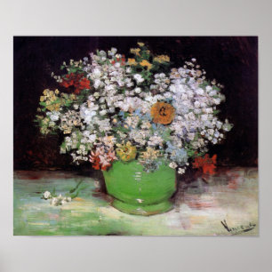 Vincent Van Gogh - Tazón con Zinnias Arte Fino