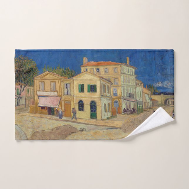 Vincent van Gogh - The Yellow House / The Street (Toalla de mano)